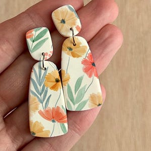 Floral Water Transfer Paper for Polymer Clay (9x14cm) image 2