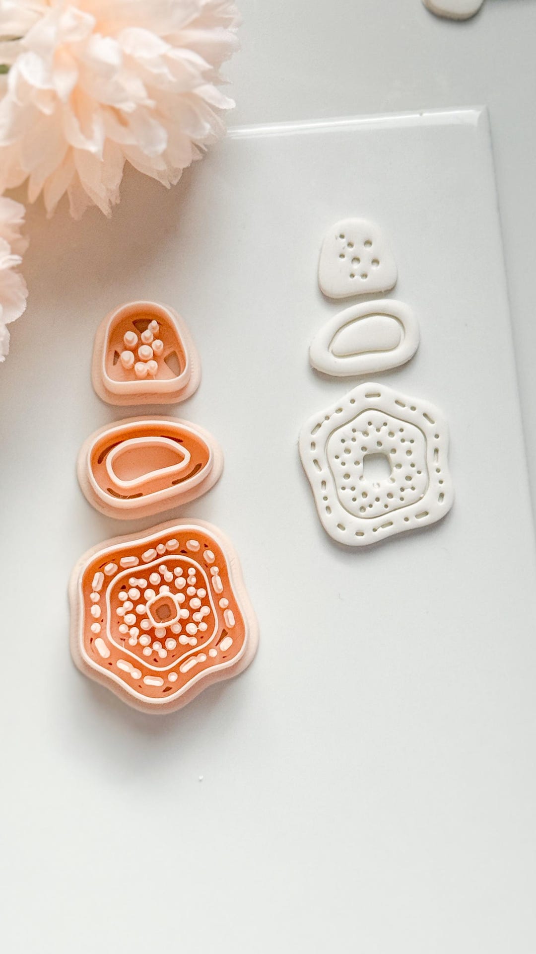 Dotted Pattern Clay Nolia Dots Clay Cutter: Layered Organic Dot Pattern Design - Etsy