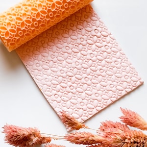 Flower Pattern Texture Roller for Polymer Clay, Texture Tool for Clay,  moroccan texture roller,  flower tile pattern Clay Roller 00277