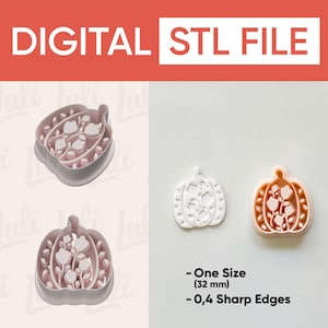 Bloomed Pumpkin Cutter (STL Digital File)