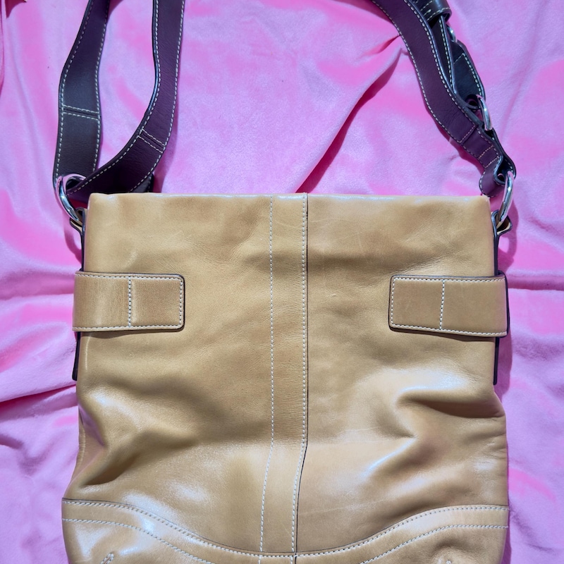 #138 Coach Soho Bag Blue/Brown | c. 182