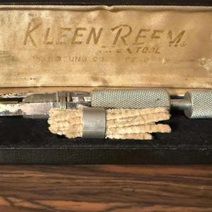 Vintage Kleen Reem Pipe Tool W.J. Young Co. USA with Case & Cleaners