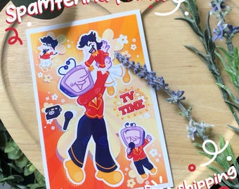 Spamtenna art print from Deltarune!