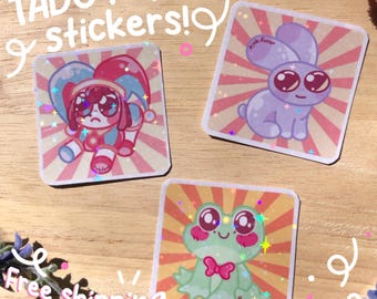The Amazing Digital Circus(TADC) as Babies Stickers! Pomni, Jax, & Ribbit