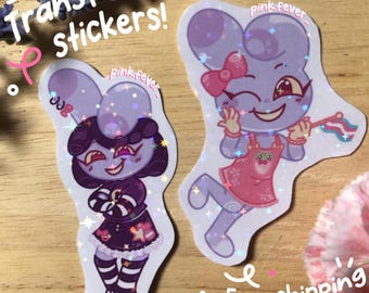 Transfem Jax stickers! The Amazing Digital Circus(TADC)