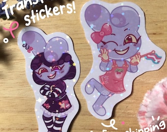 Transfem Jax stickers! The Amazing Digital Circus(TADC)