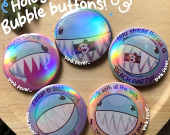 Bubble buttons from The Amazing Digital Circus(TADC)! Holographic!!