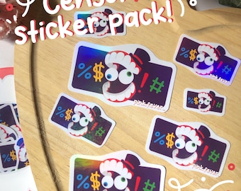 TADC Censor bar sticker pack! 10 stickers!