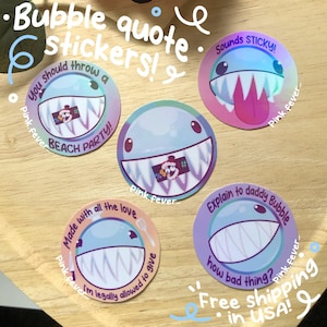 Bubble quote stickers from The Amazing Digital Circus(TADC)!