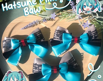 Hatsune Miku Inspired Hair Bow