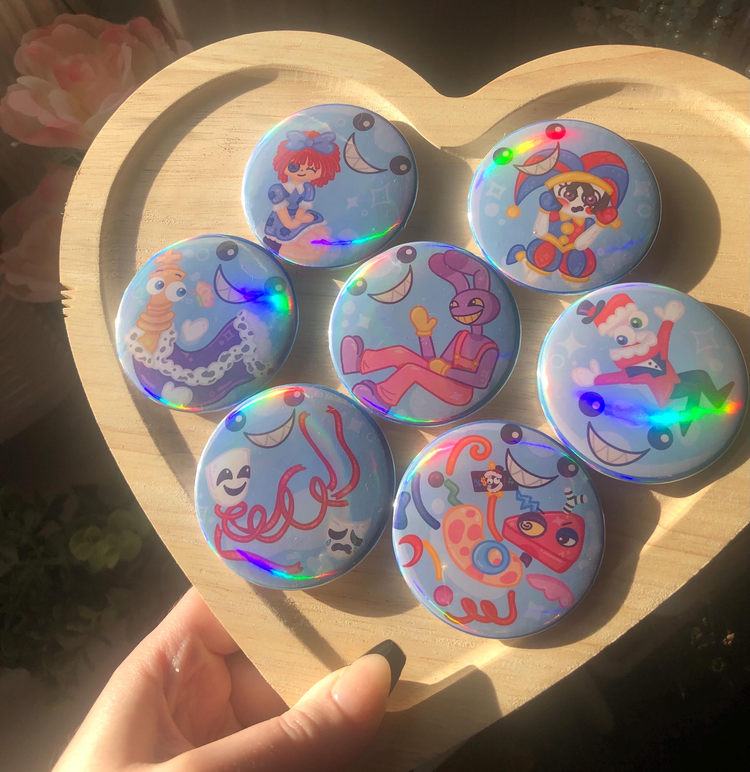 The Amazing Digital Circus (TADC) Holographic Pinback Buttons! - Etsy