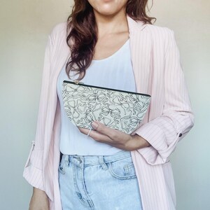 Coquette Bow Travel Zipper Pouch, Accessory Bag and Makeup Organizer