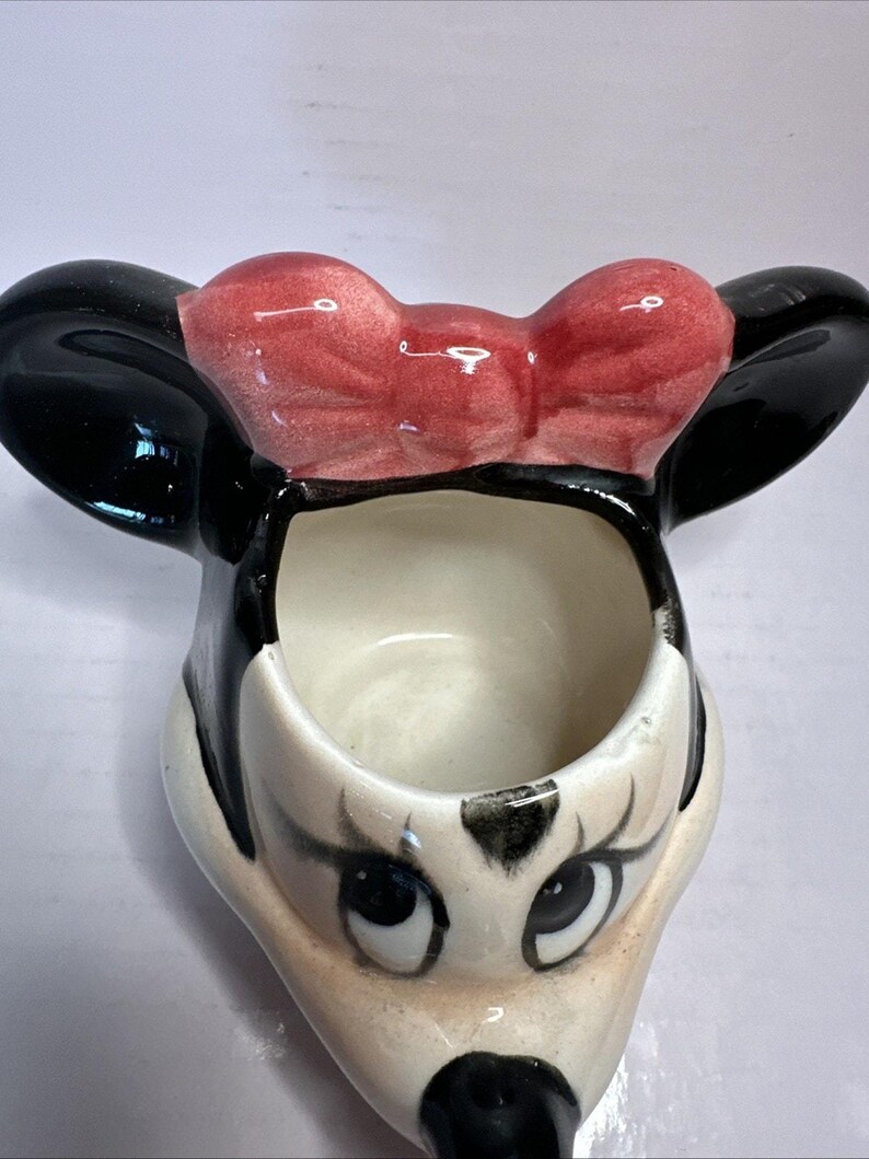 RARE Vintage Walt Disney Mug Minnie Mouse mug No Dots On Bow afbeelding 5