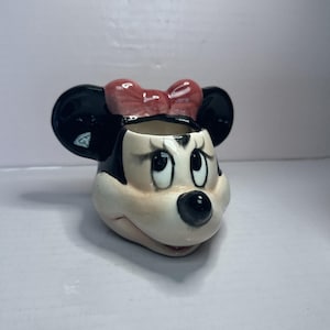 RARE Vintage Walt Disney Mug Minnie Mouse mug No Dots On Bow afbeelding 3