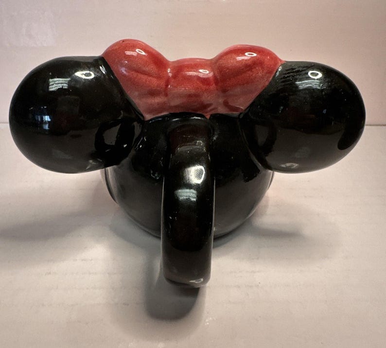 RARE Vintage Walt Disney Mug Minnie Mouse mug No Dots On Bow afbeelding 7