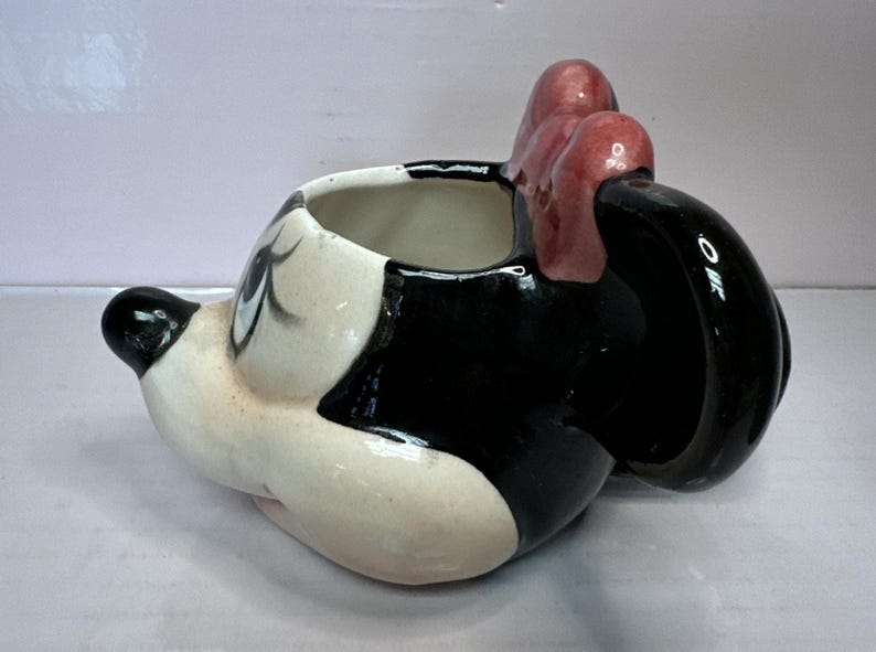 RARE Vintage Walt Disney Mug Minnie Mouse mug No Dots On Bow afbeelding 8
