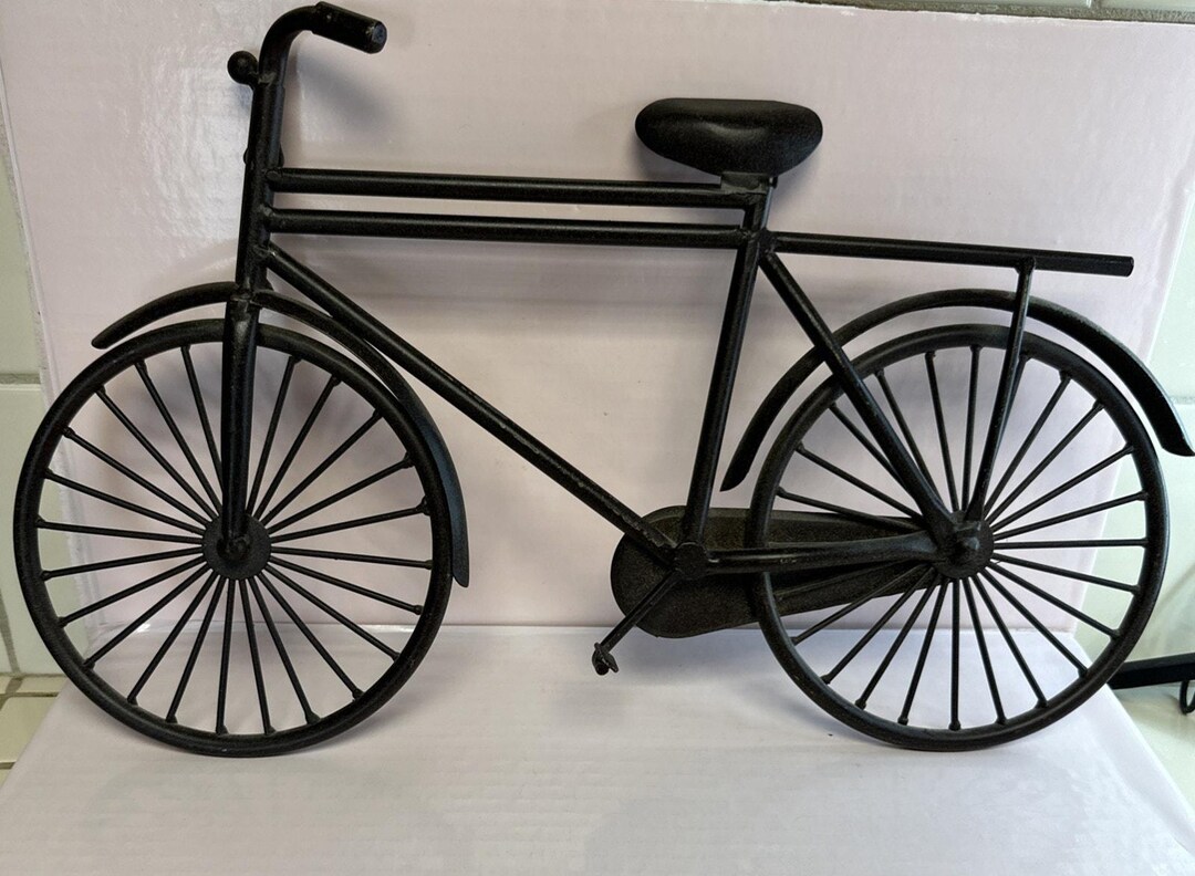 Vintage Metal Bicycle Wall Art Decor Boys Bike Distressed 19"x 12" - Etsy