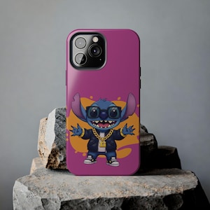 Vibrant Stitch Phone Case | Trendy Tough Cases for Teens, Gift for disney lover, Cartoon Style