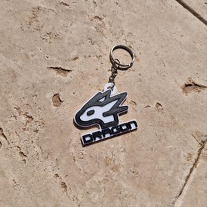Furry Species Keychain: Black & White Fursona Tag image 3