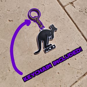 Furry Species Keychain: Black & White Fursona Tag image 8