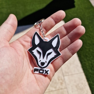 Furry Species Keychain: Black & White Fursona Tag image 4