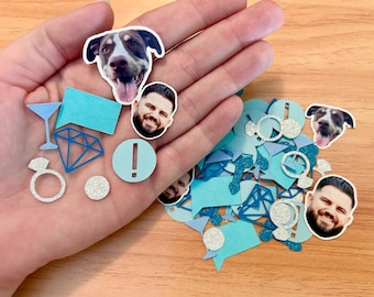 Bravo Bachelorette Confetti: Custom Face Stickers & Glitter