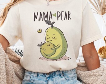 Sudadera Mama Pear, Camiseta para anunciar el embarazo