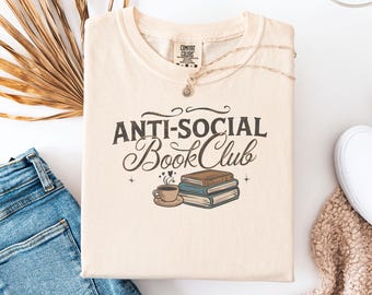 Camiseta del Club de Lectura Antisocial, Regalo para Amantes de los Libros