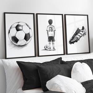 Personalisierte Fußball Poster, Fußball Wandkunst, Fußball Geschenk, Geschenk für Jungen, Fußball Schlafzimmer Dekor, Fußball Druck, Geschenk für Jugendliche