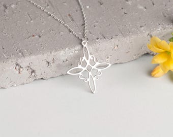 Ornate Cross Necklace: 14K Gold Plated Filigree Pendant