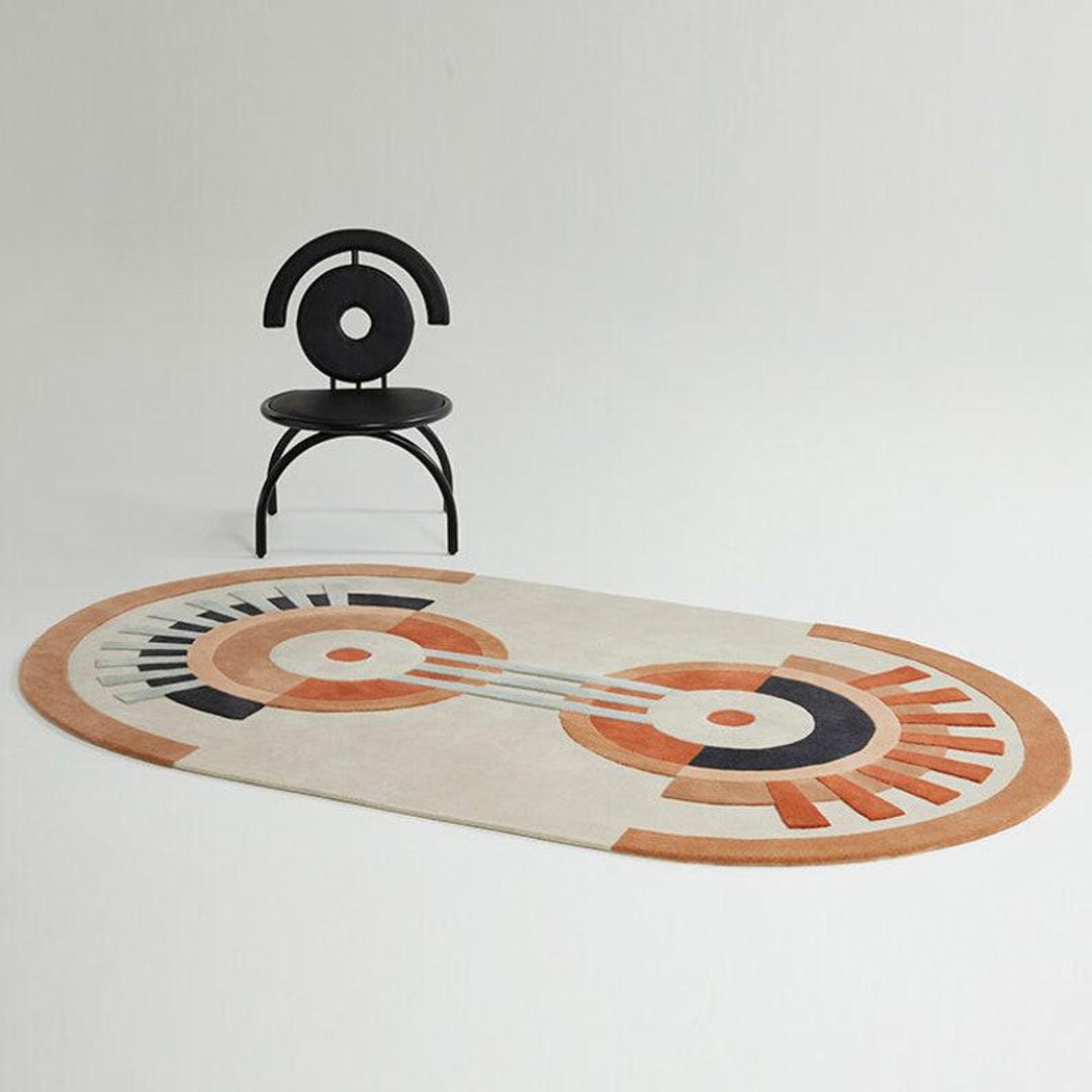 Geometric Design Handtufted Rug Woollen Area Rug, Rug for Living Room ...