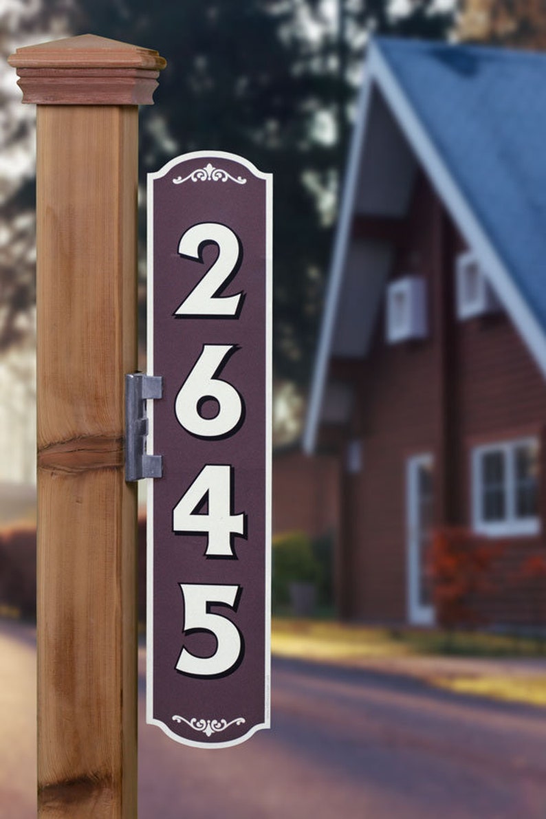 House Address Sign Reflective Double Sided | Etsy