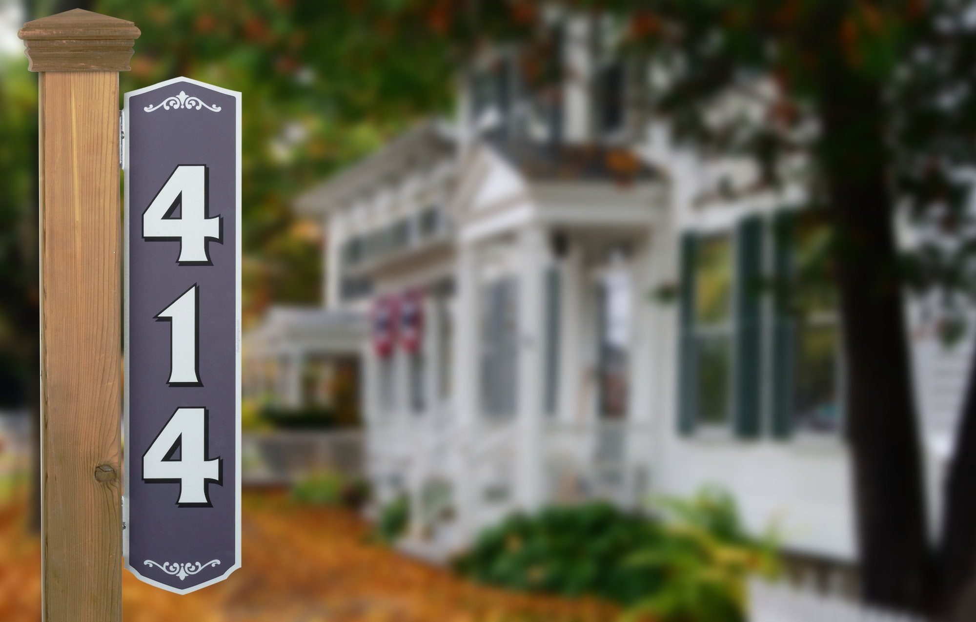 House Address Sign - Reflective (Double Sided)