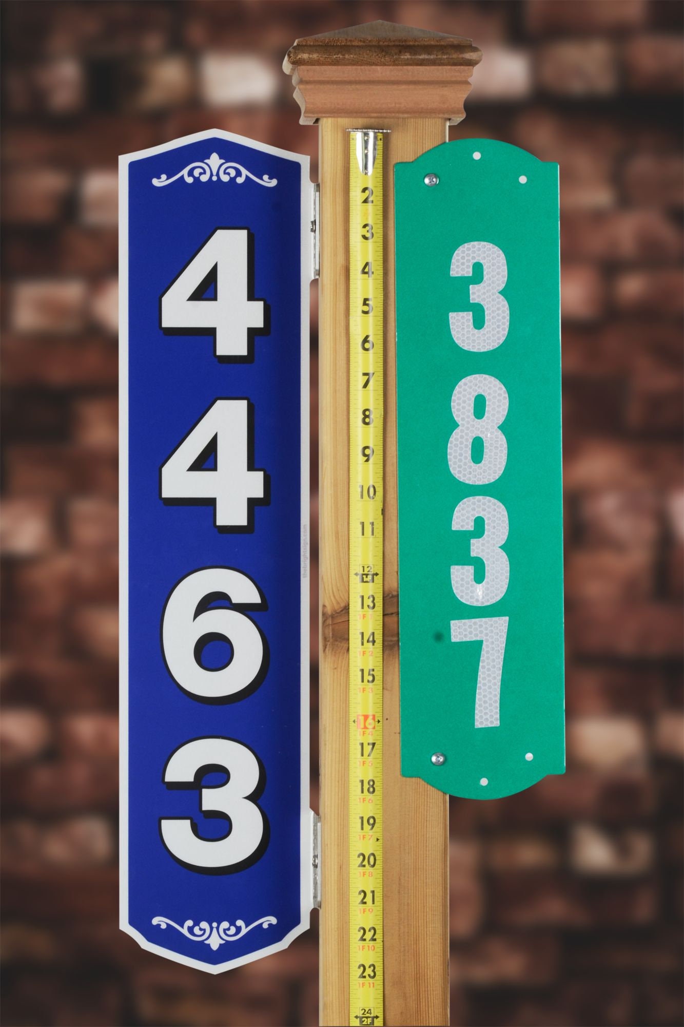 House Address Sign - Reflective (Double Sided)
