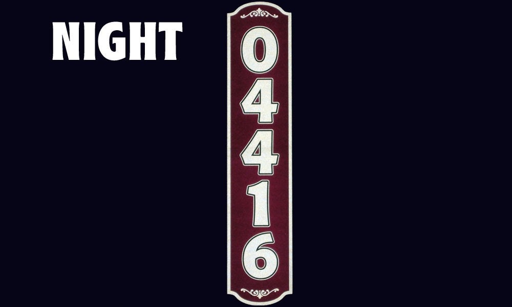 House Address Sign - Reflective (Double Sided)