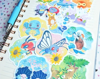 Pokemon Go Stickers: Summertime Sticker Pack (Summer 2022 & 2023 Sets), Pokemon Stickers