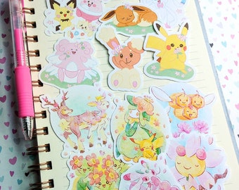 Pokemon Go Stickers: Springtime Sticker Pack (Spring 2022 & 2023 Sets), Pokemon Stickers