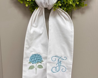 Hydrangea Wreath Sash