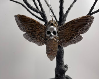 Death moth ornament Christmas tree Halloween horror
