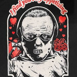 Horror Valentine’s Day shirt v-day tee silent of the lambs hannibal lecter