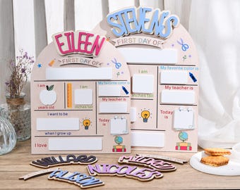 Custom First Day of School Sign, Back to School Sign, Preschool, Kindergarten 1st Day of School Sign, Last Day of School Sign, School Board