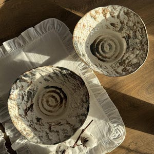 Handmade Ceramic Pasta Plate, 1000ml, Unique Glazed Serving Dish for Creative Dining, Ideal for Pasta, Salads, Soups, and More Cafe