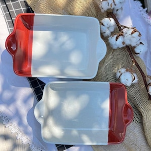 Handmade Ceramic Baking Dish – Rectangular 2.2L Roasting Pan, 31x20x7 cm, Artisan Stoneware Cookware, Oven Safe Pottery Bakeware