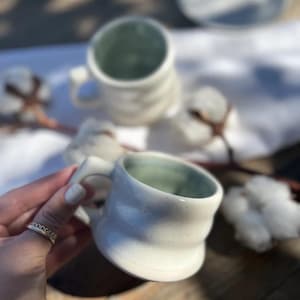 Handmade Ceramic Cappuccino Cup 200ml, Unique Coffee Mug, Cozy Espresso Cup, Rustic Handmade Pottery, Durable Ceramic Cup, Barista Gift