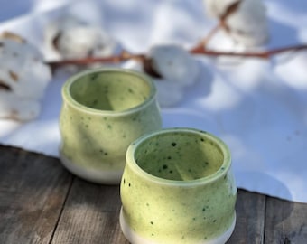 Handmade Ceramic Cup 160ml | Unique Eco-Friendly Pottery Mug | Artisan Coffee Tea Gift for Her Him