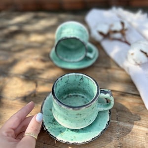 Handmade Ceramic Cup – 200ml Coffee Mug – Unique Pottery Tea Cup – Artisan Stoneware – Cozy Handmade Drinkware – Dishwasher Safe