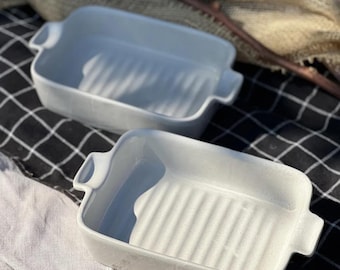 Handmade Mini Baking Dish 500 ml – Small, Durable, Eco-Friendly Bakeware – Perfect for Individual Portions – Unique Design, Baking Serving