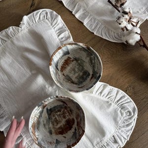 Mini Ceramic Bowl 500 ml – Handmade Small Bowl for Snacks, Salads, Desserts – Rustic Pottery Dish – Unique Glazed Tableware