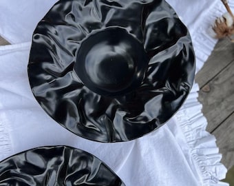 Bol de pasta de cerámica ucraniana hecho a mano de 250 ml – Diseño de roca – Plato rústico grande y hondo – Hecho en Ucrania