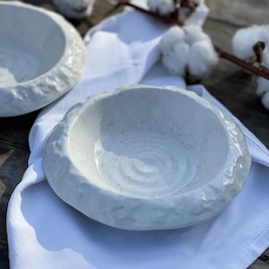 Handmade Ceramic Serving Plate – Unique Artisan Tableware – Perfect for Desserts, Appetizers, Salads, and More – Elegant Pottery Dish